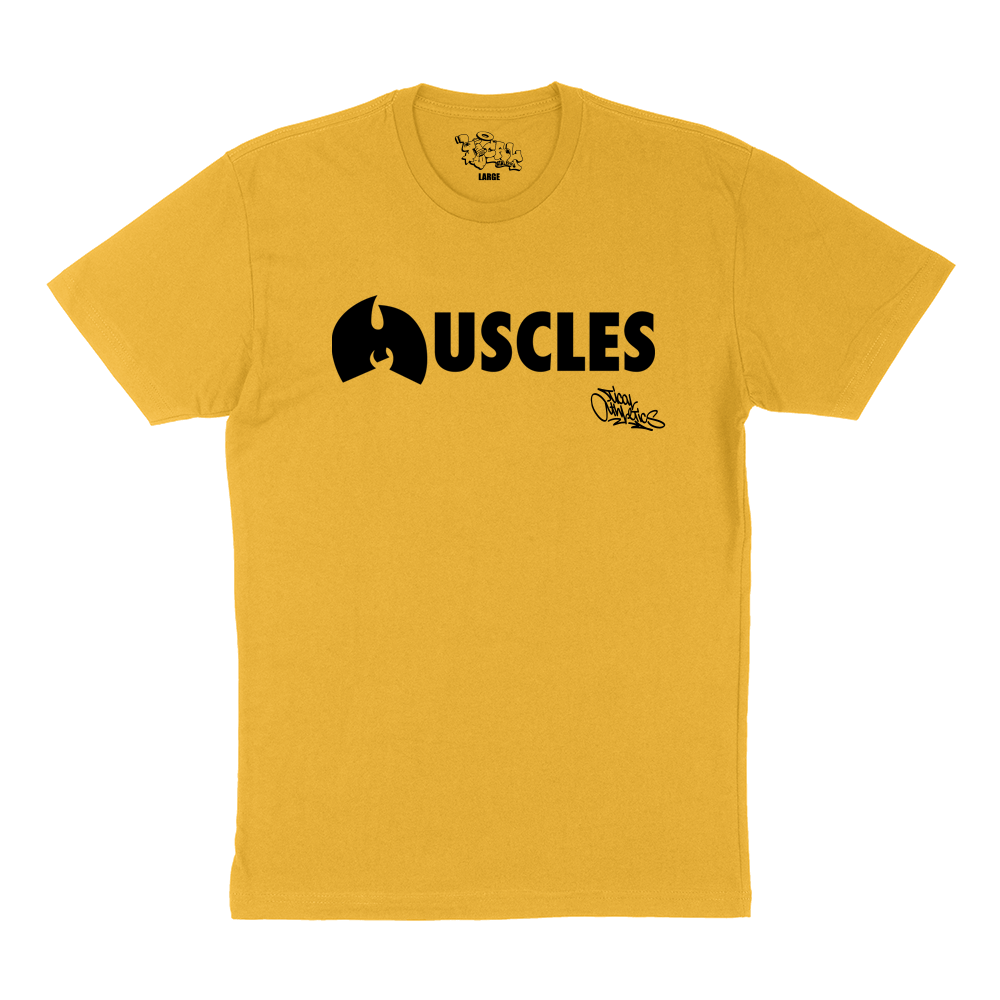 Muscles T Shirt Yellow and Black