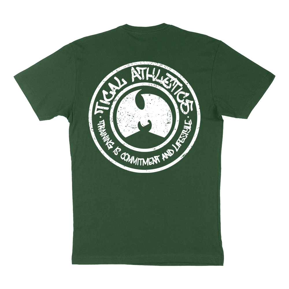TICAL Athletics Distressed T Shirt Forest and Green