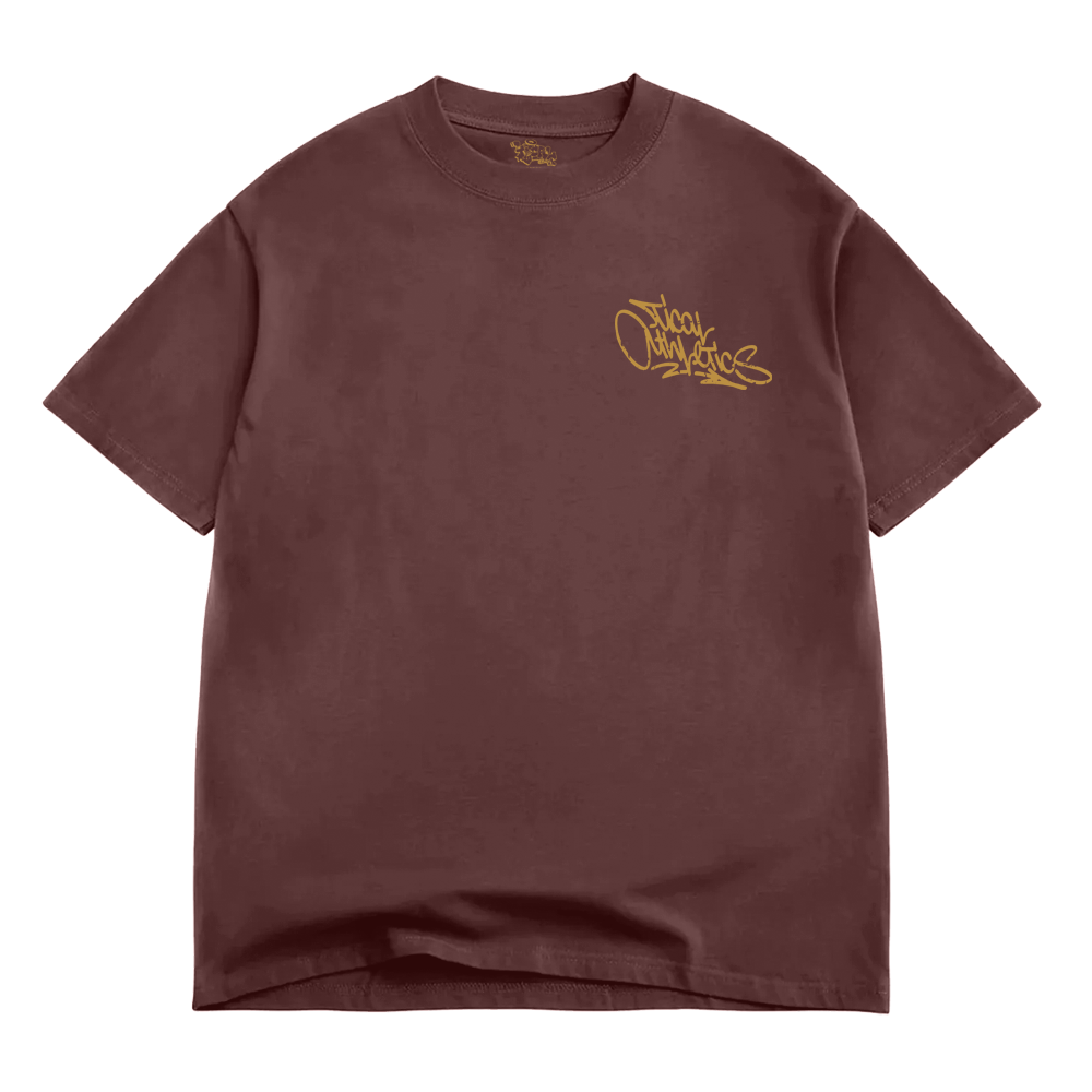 TICAL Athletics Distressed BOX T Shirt Vintage Mahogany