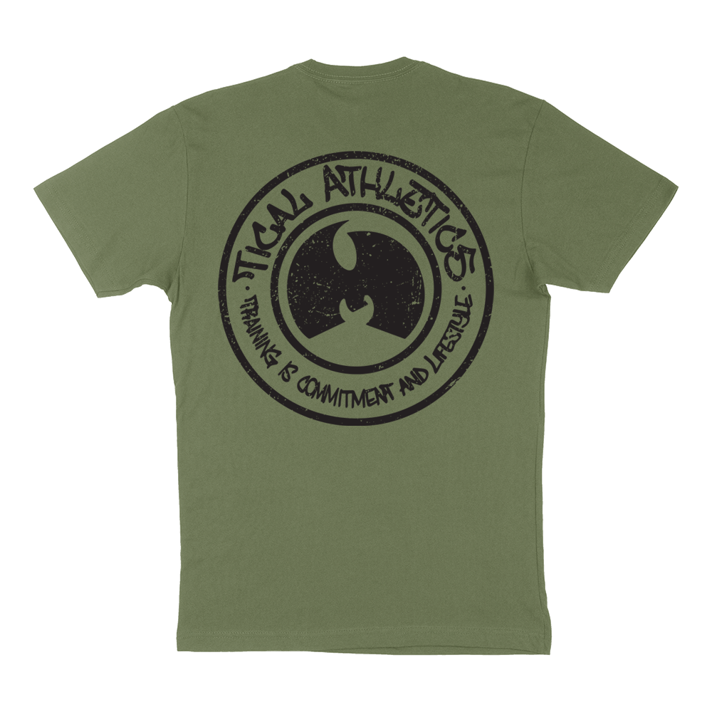 TICAL Athletics Distressed T Shirt Military and Black