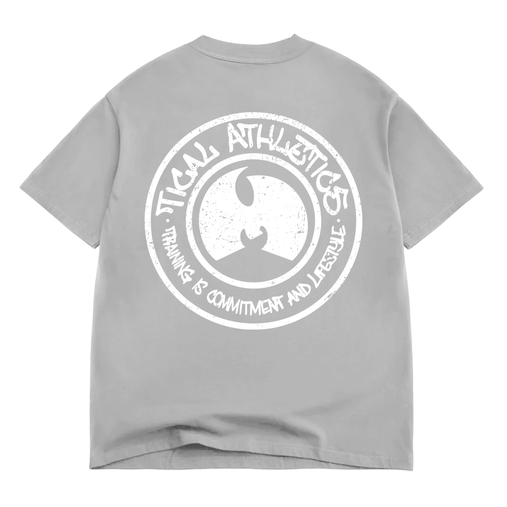 TICAL Athletics Distressed BOX T Shirt Vintage Gray