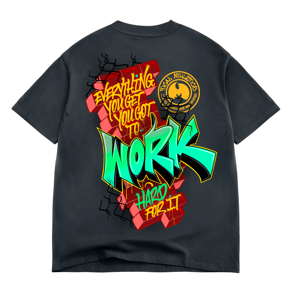 The What BOX T Shirt Vintage Black