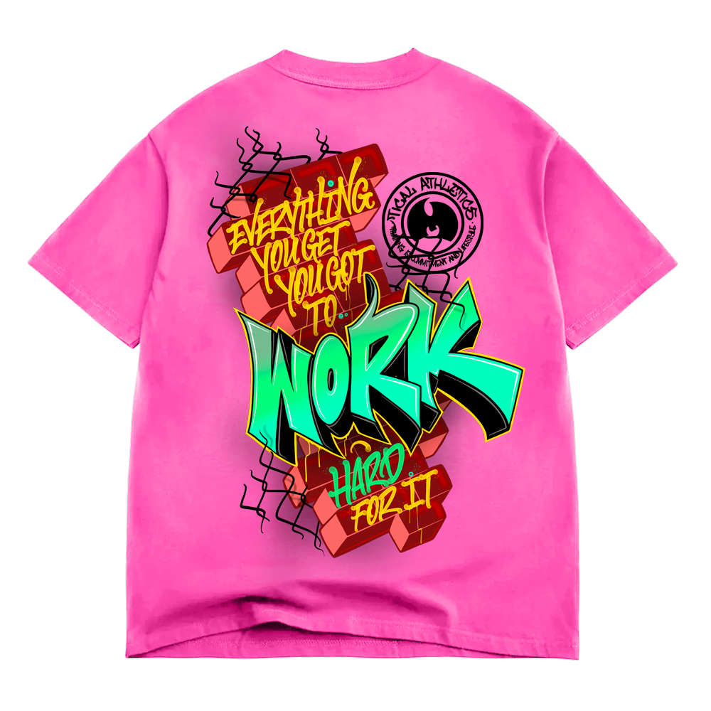 The What BOX T Shirt Hot Pink