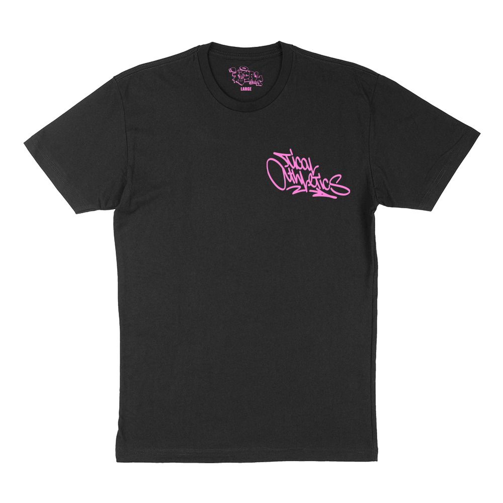 TICAL Athletics T Shirt Black and Pink
