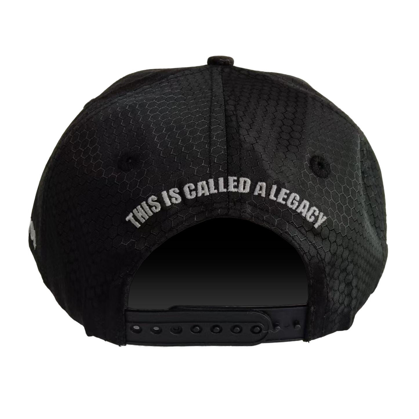 M Logo Honeycomb Snapback Black and 3M