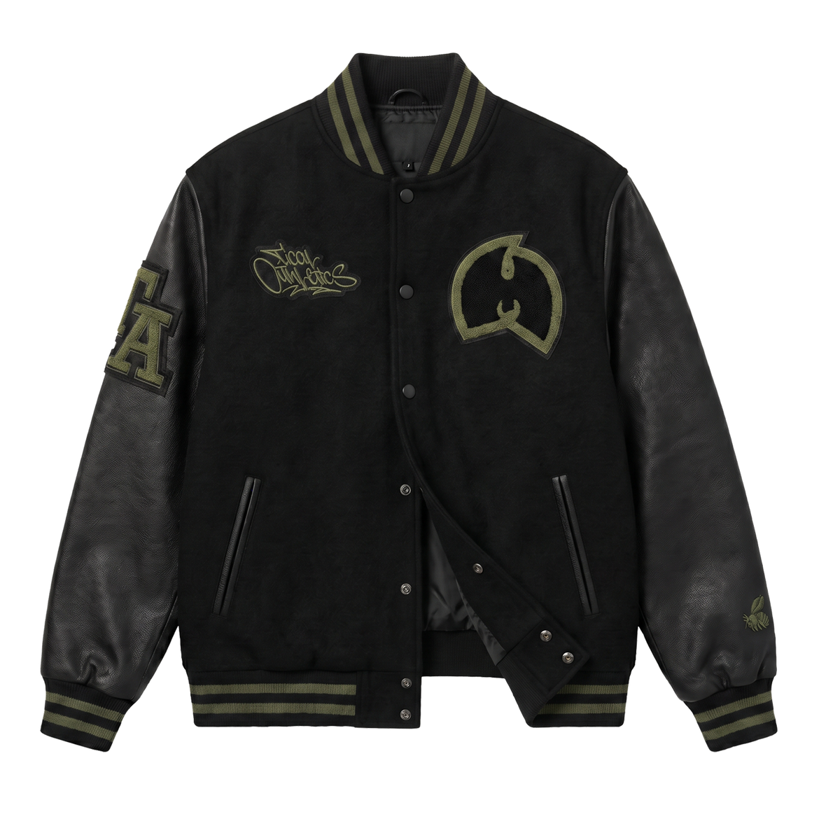 TICAL Athletics Varsity Coat Black and Military Green