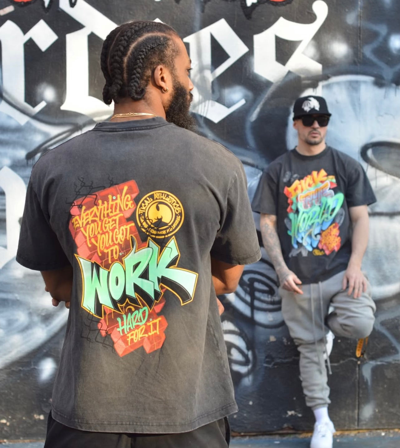 The What BOX T Shirt Vintage Black
