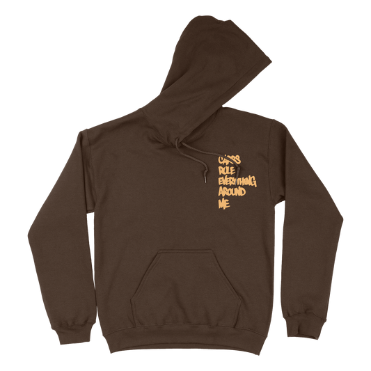 Carbs Rule Everything Around Me Pullover Hoodie Brown and Wheat