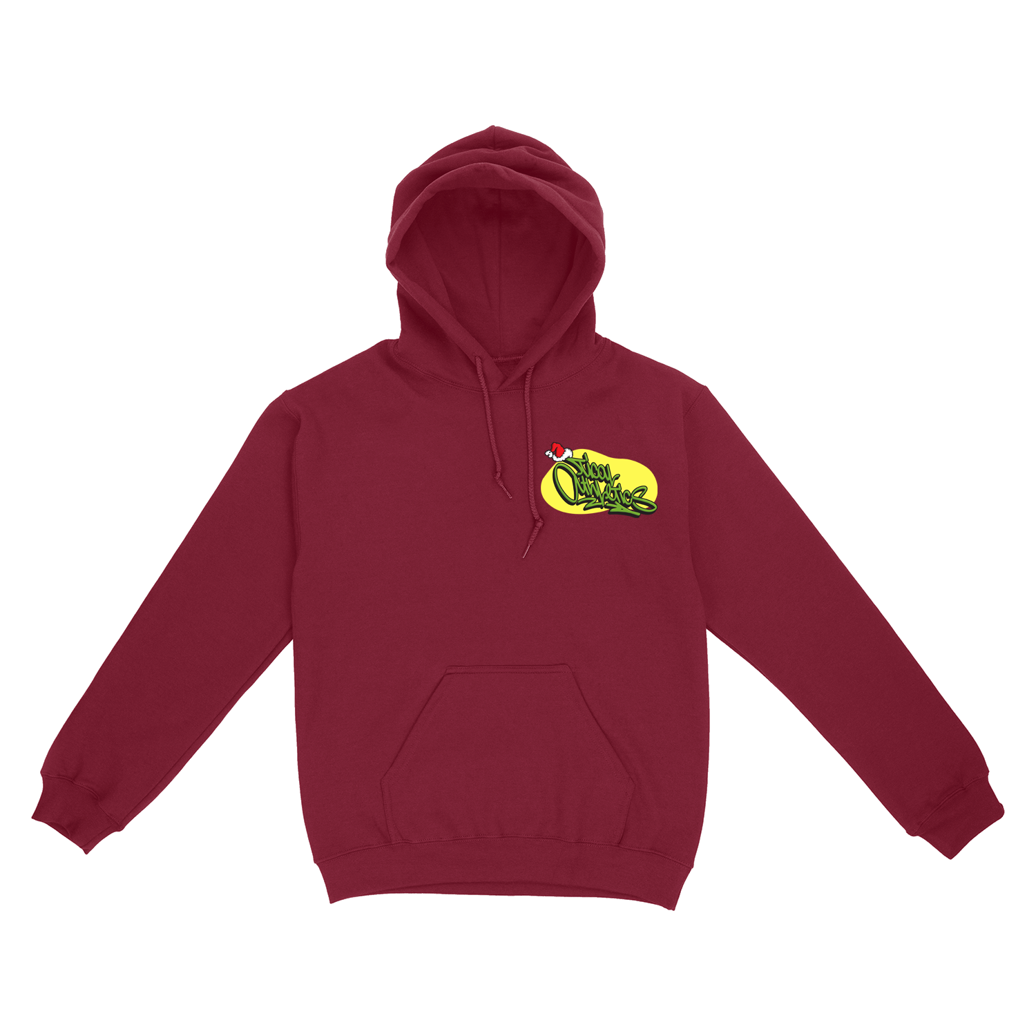 Grinch Pullover Hoodie Maroon