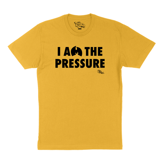 I Am The Pressure T Shirt Yellow and Black
