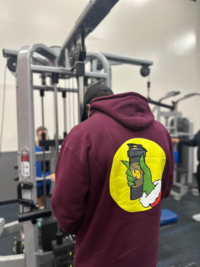 Grinch Pullover Hoodie Maroon
