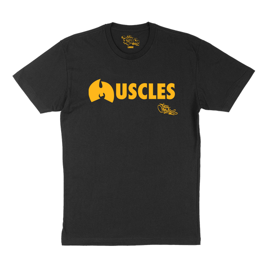 Muscles T Shirt Black and Yellow
