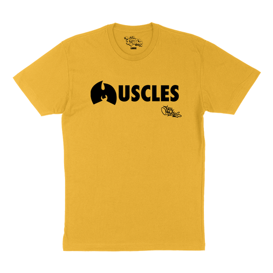 Muscles T Shirt Yellow and Black
