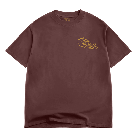 TICAL Athletics Distressed BOX T Shirt Vintage Mahogany