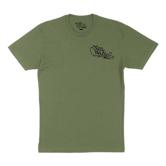 TICAL Athletics Distressed T Shirt Military and Black