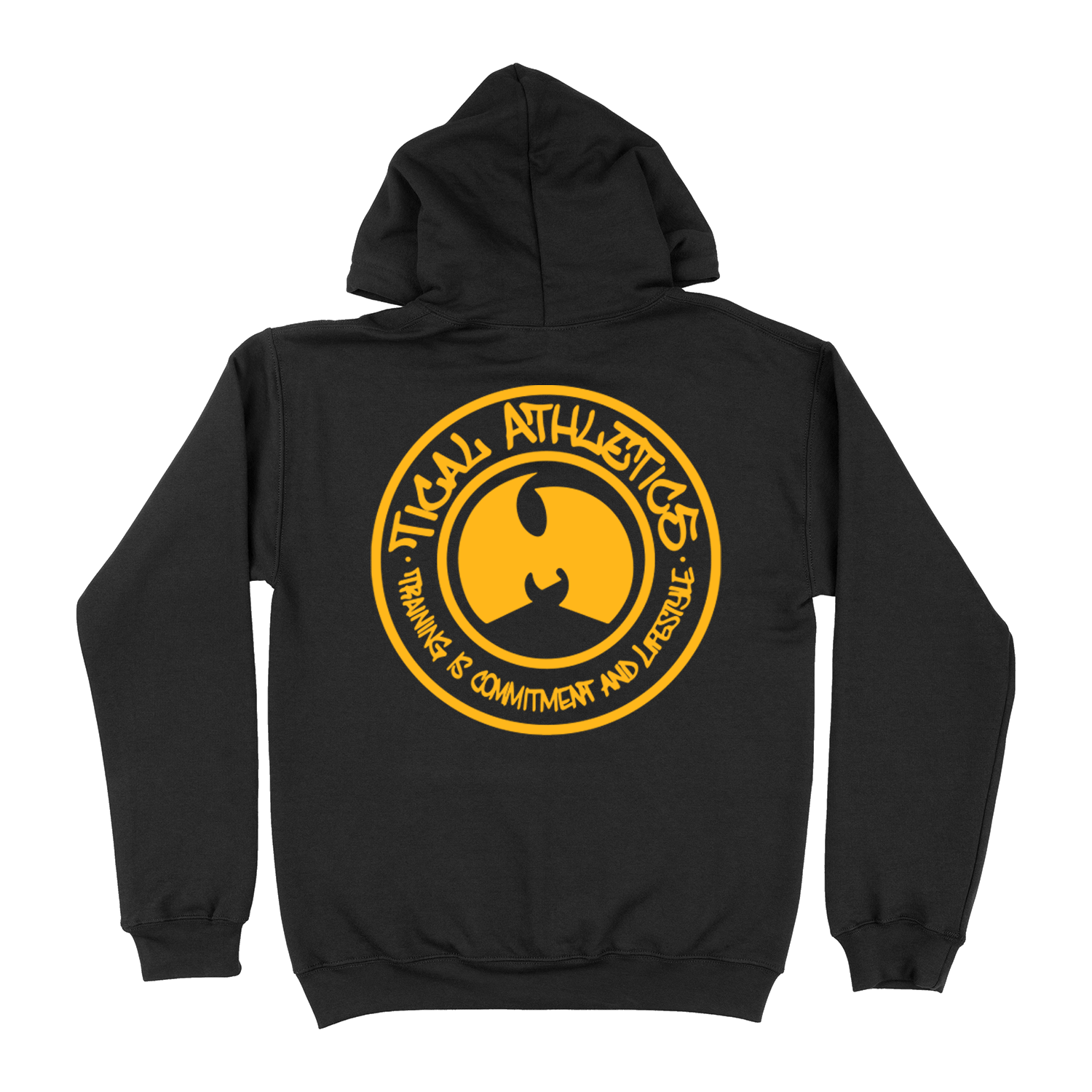 TICAL Athletics Pullover Hoodie Black and Yellow