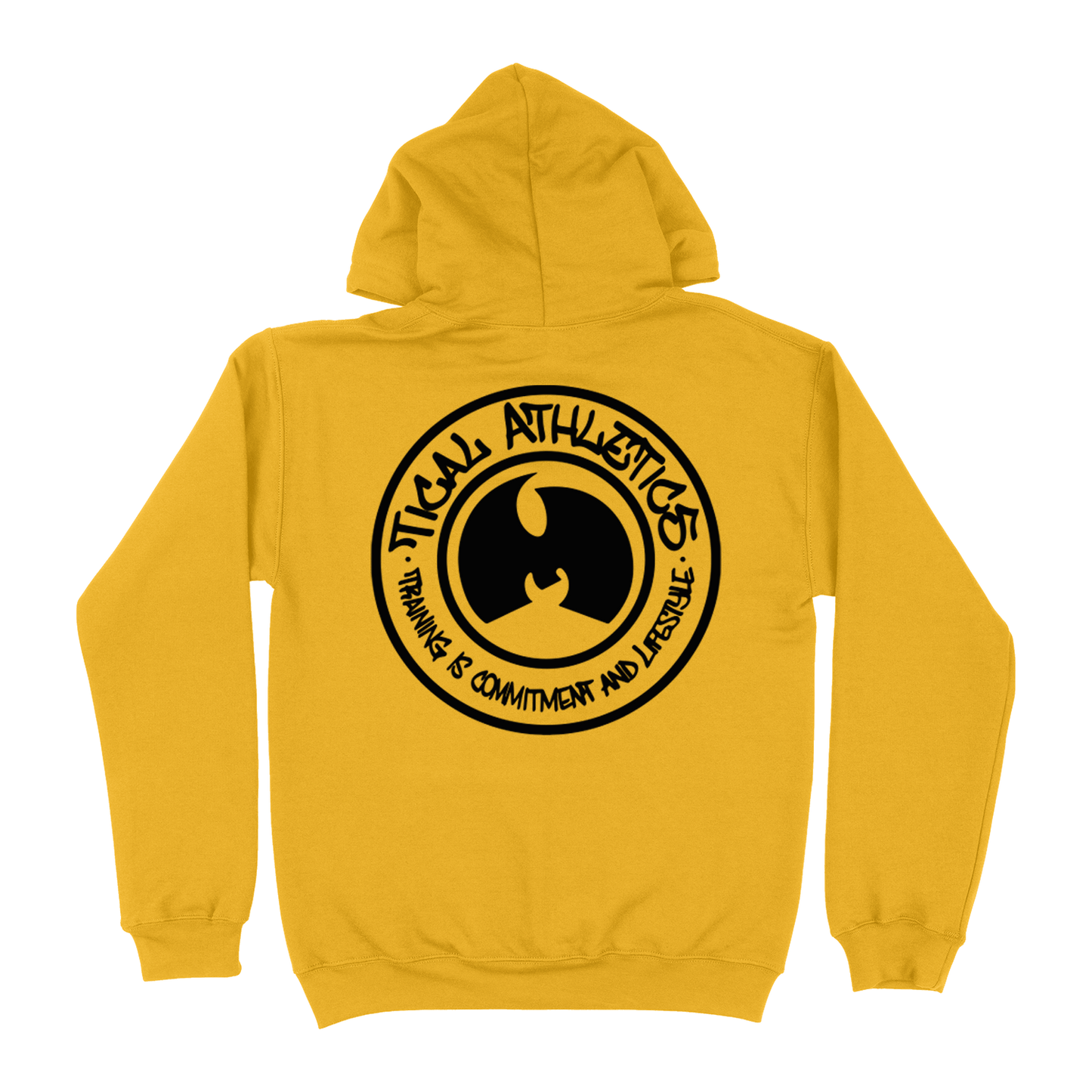 TICAL Athletics Pullover Hoodie Yellow and Black