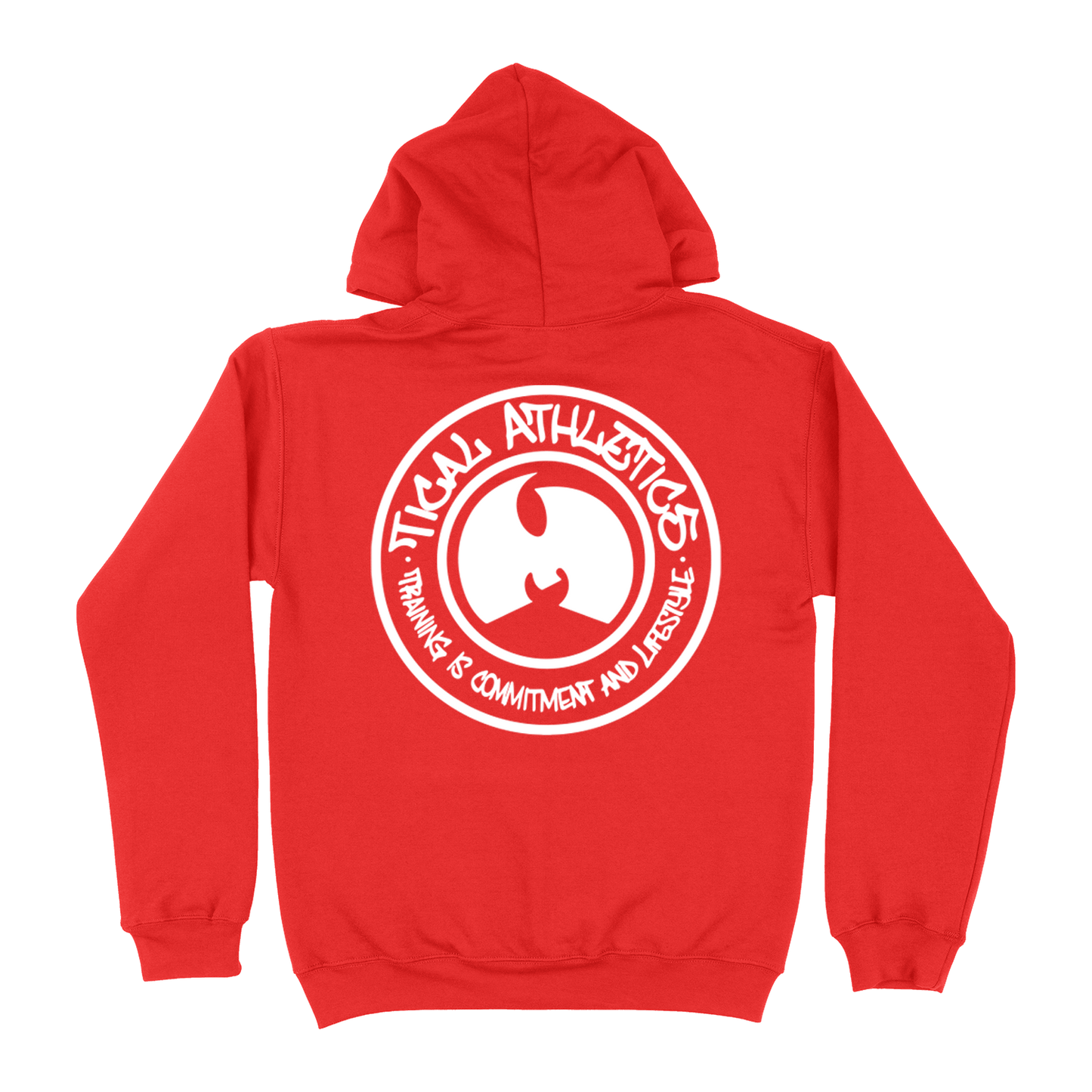 TICAL Athletics Pullover Hoodie Red and White