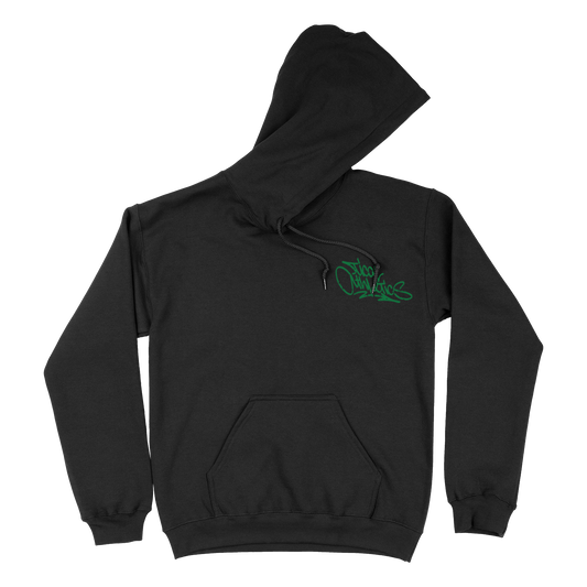 TICAL Athletics Distressed Pullover Hoodie Black and Green