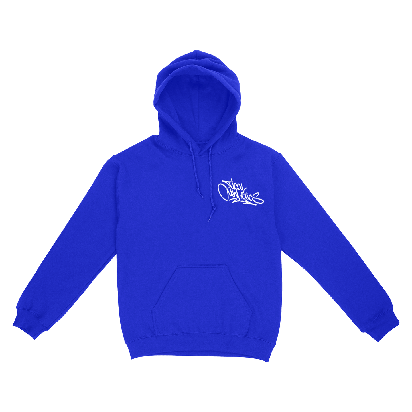 TICAL Athletics Distressed Pullover Hoodie Royal and White