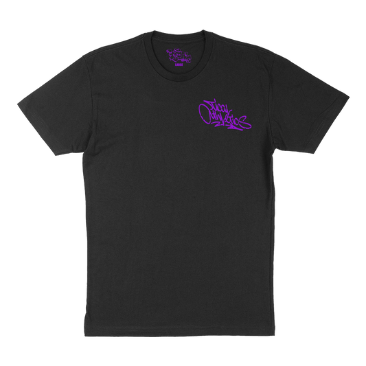 TICAL Athletics Distressed T Shirt Black and Purple