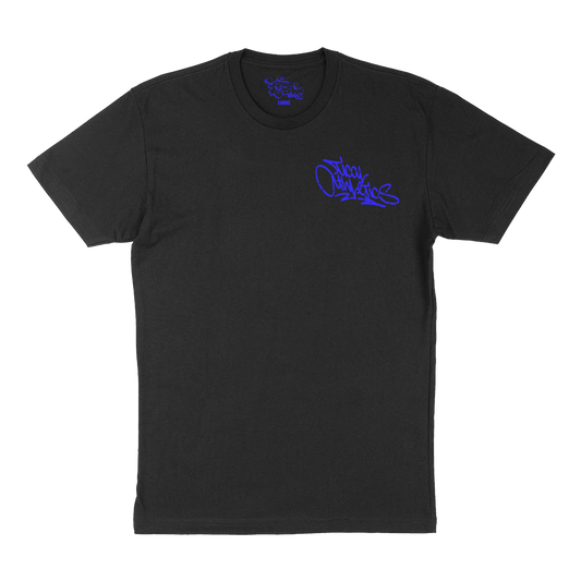 TICAL Athletics Distressed T Shirt Black and Royal