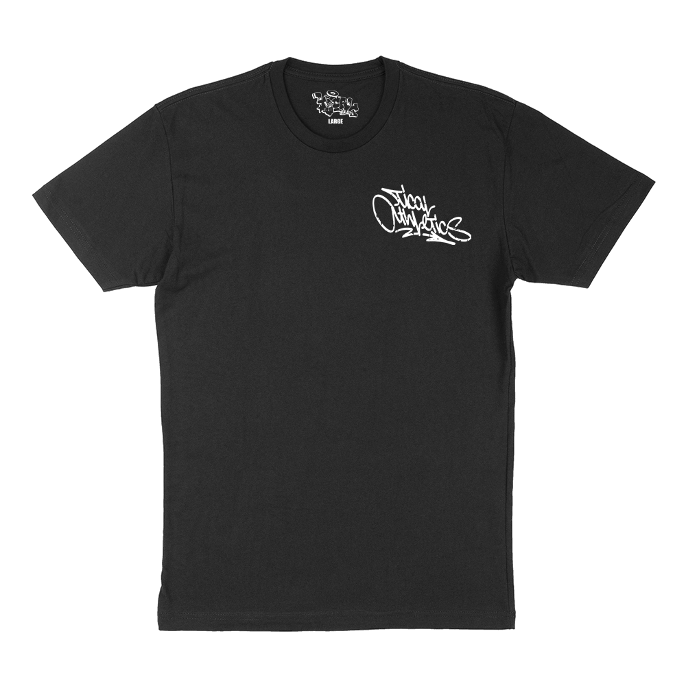TICAL Athletics Distressed T Shirt Black and White