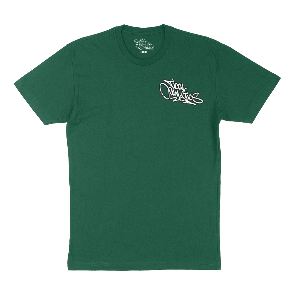 TICAL Athletics Distressed THIS IS CALLED A LEGACY T Shirt Forest Green + White + Black Outline