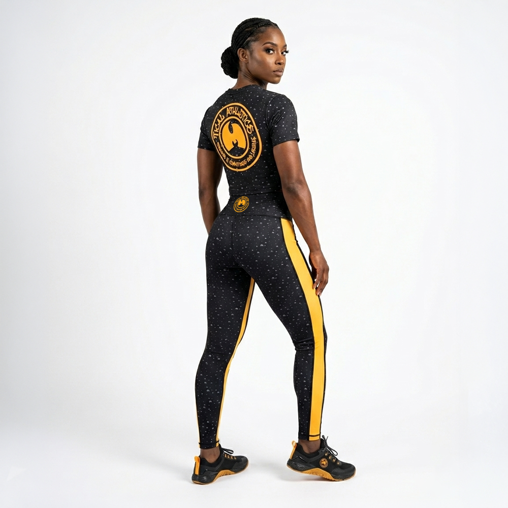 TICAL Athletics Women's Leggings Black and Yellow
