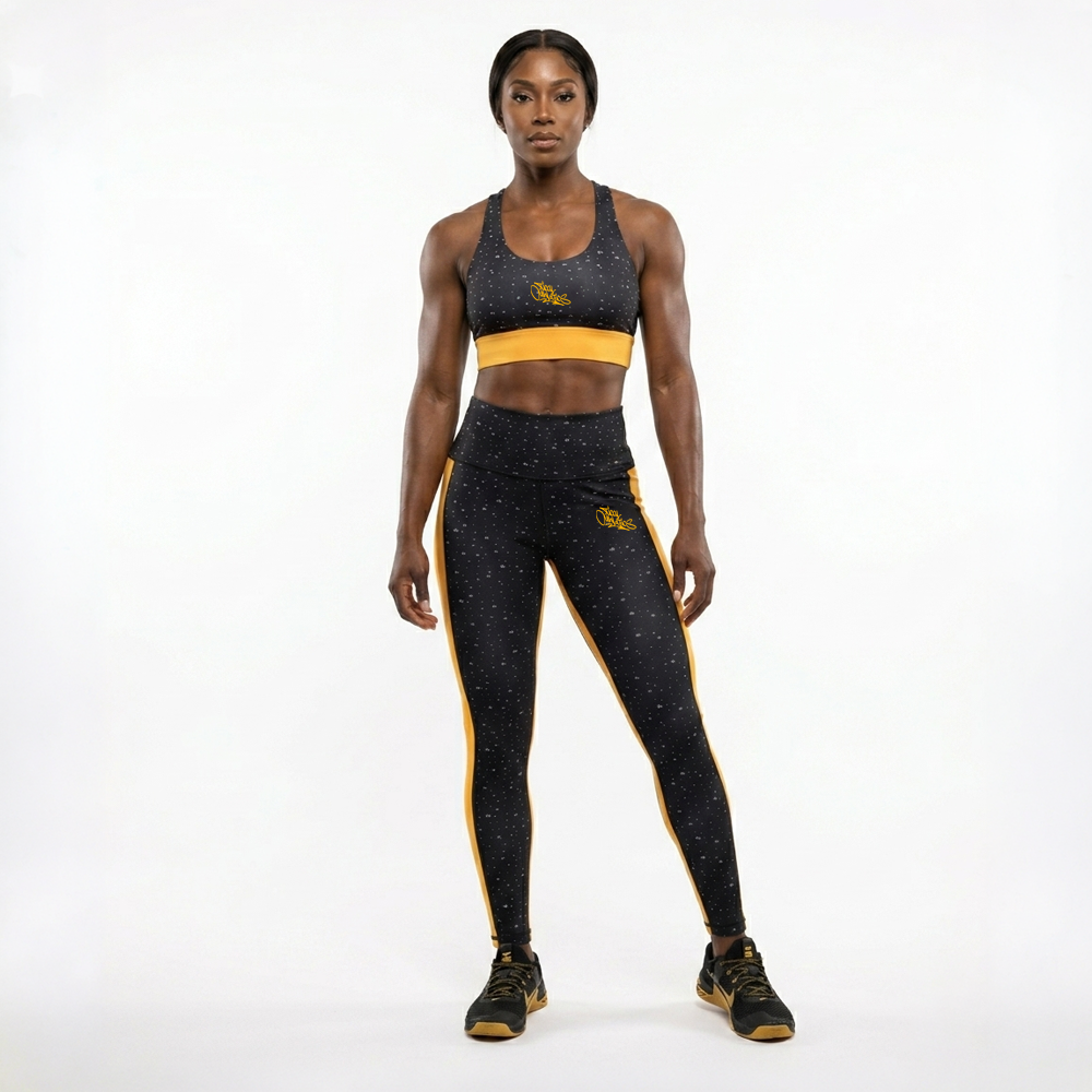 TICAL Athletics Women's Leggings Black and Yellow